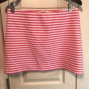 Sold‼️Lilly Pulitzer Mini Skirt Pink White Stripe